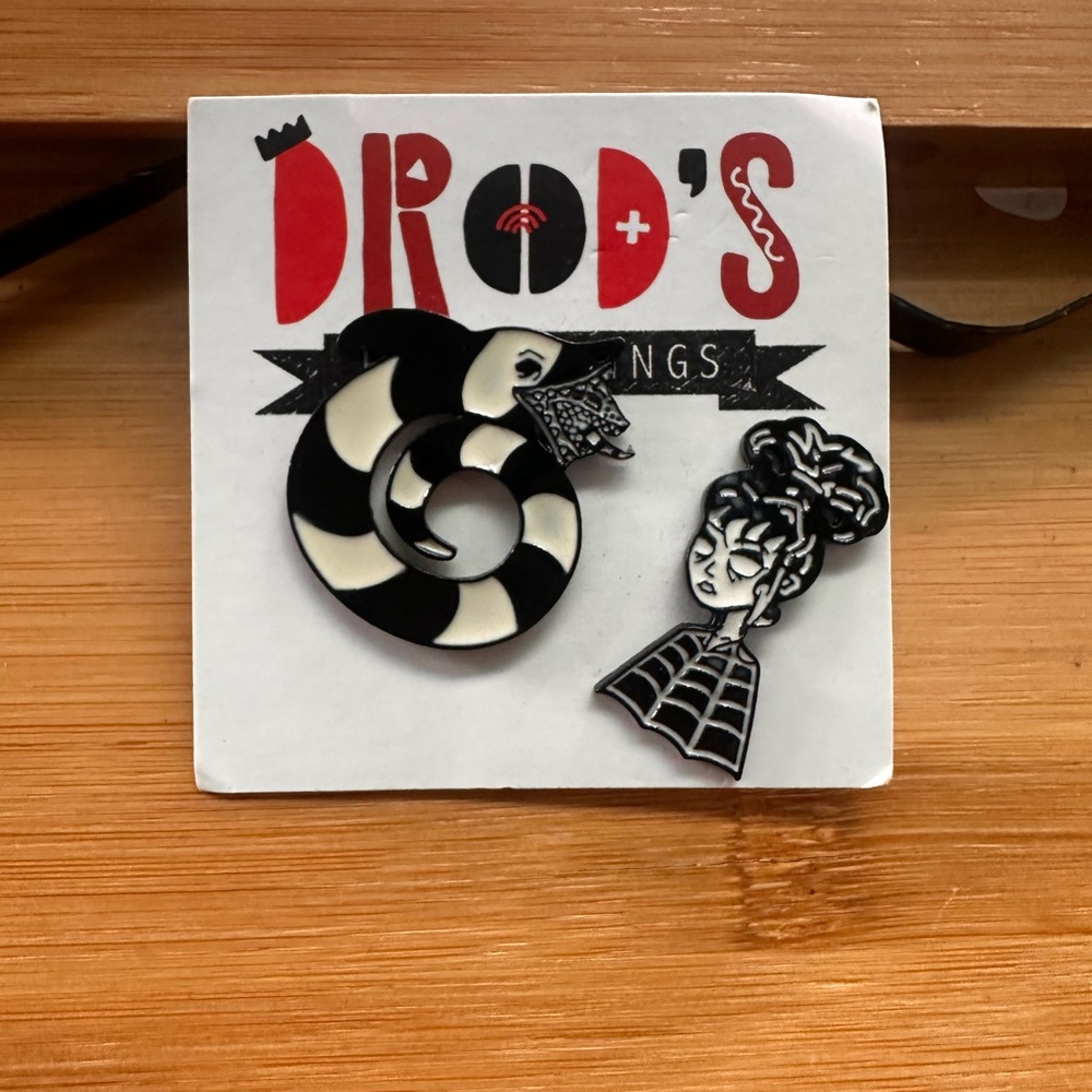 Beetle juice Movie Inspired  Enamel Pin Set